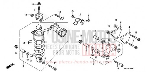 REAR CUSHION VFR1200FC de 2012